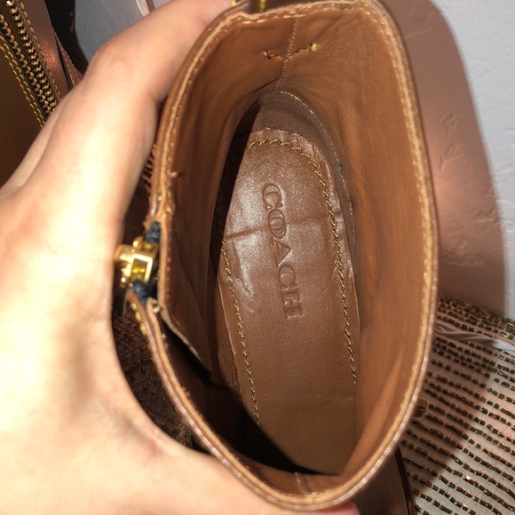 Coach Brown Leather Moto Boots - Picture 6 of 9